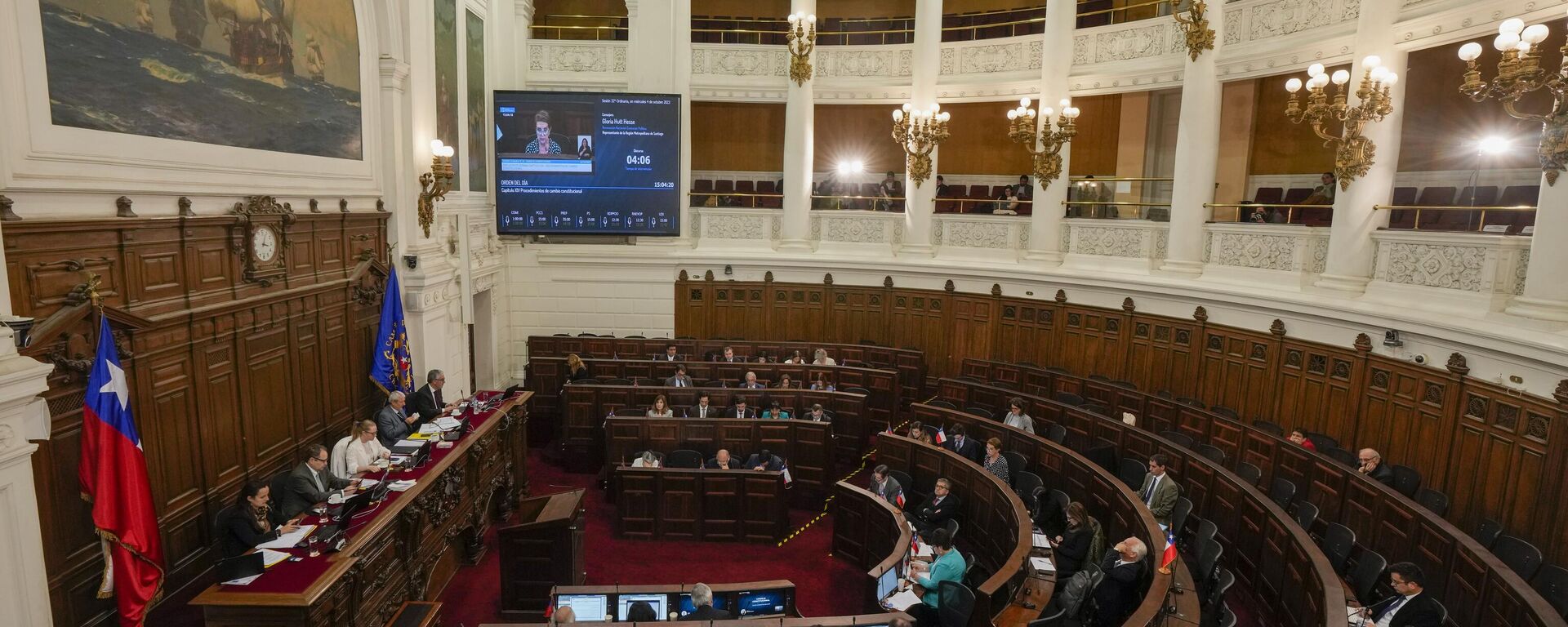 Parlamentares chilenos discutem proposta da direita para uma nova Constituição para o país. Santiago, 17 de dezembro de 2024 - Sputnik Brasil, 1920, 30.01.2024