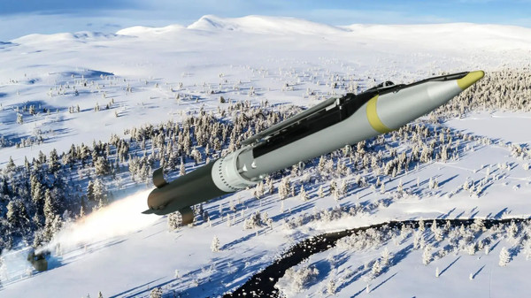  Ilustração da Saab, co-desenvolvedora da nova variante lançada do solo da bomba de pequeno diâmetro - Sputnik Brasil