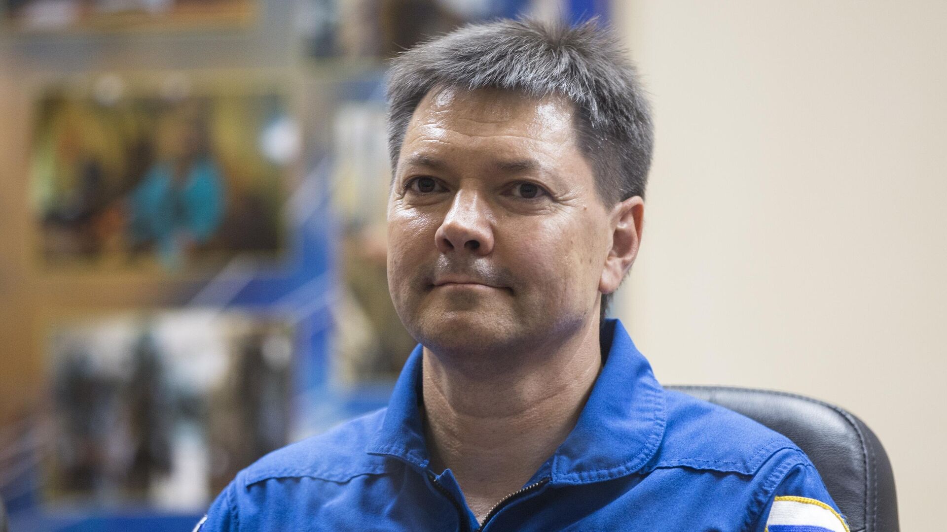 Oleg Kononenko participa de entrevista coletiva no Cosmódromo de Baikonur, alugado pela Rússia, no Cazaquistão, em 21 de julho de 2015 - Sputnik Brasil, 1920, 04.02.2024