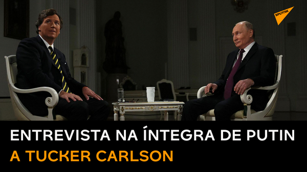 Tucker Carlson se encontra com Vladimir Putin para entrevista que já se tornа viral - Sputnik Brasil