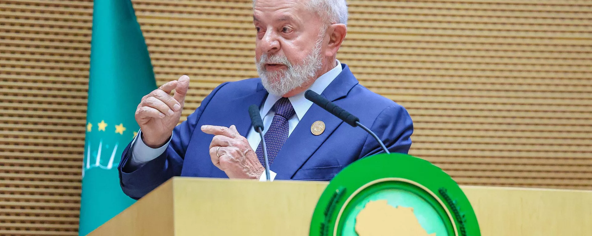 O presidente da República, Luiz Inácio Lula da Silva, durante a cerimônia de Abertura da 37º Cúpula da União Africana, na Sede da União Africana, Adis Abeba, Etiópia, em 17 de fevereiro de 2024 - Sputnik Brasil, 1920, 21.02.2024
