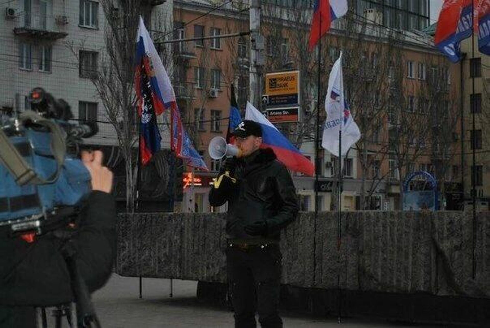 A primeira manifestação contra o Euromaidan em Donetsk, dezembro de 2013 - Sputnik Brasil, 1920, 19.02.2024
