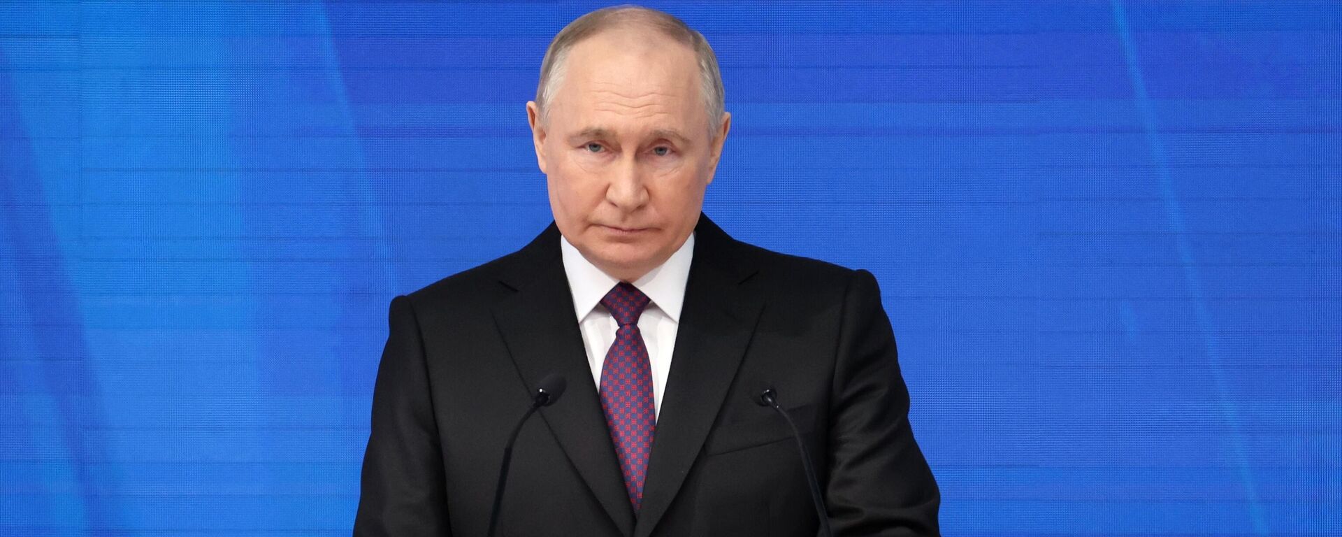 Presidente russo, Vladimir Putin, profere mensagem anual perante a Assembleia Federal da Rússia, 29 de fevereiro de 2024 - Sputnik Brasil, 1920, 29.02.2024