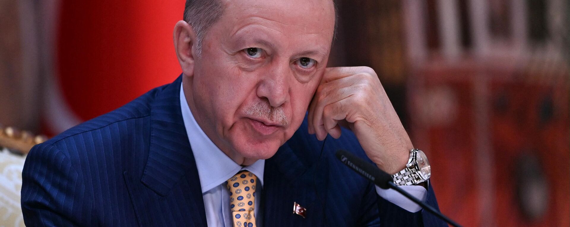 O presidente turco, Recep Tayyip Erdogan em Istambul, em 8 de março de 2024 - Sputnik Brasil, 1920, 12.03.2024