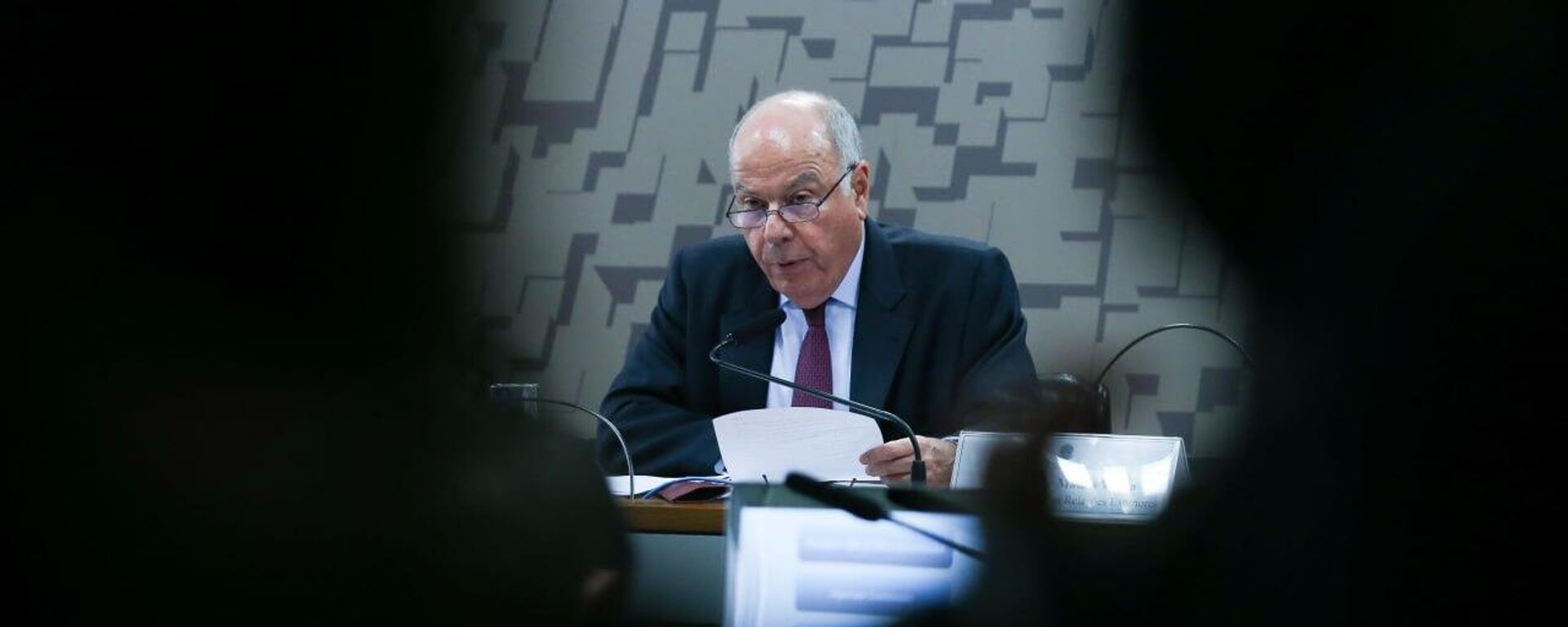 Ministro das Relações Exteriores brasileiro, Mauro Vieira, durante discurso no Senado Federal. Brasília, 14 de março de 2024 - Sputnik Brasil, 1920, 14.03.2024