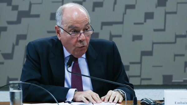 Ministro das Relações Exteriores, Mauro Vieira, durante audiência Publica na Comissão de Relações Exteriores do Senado. Brasília, 14 de março de 2024 - Sputnik Brasil