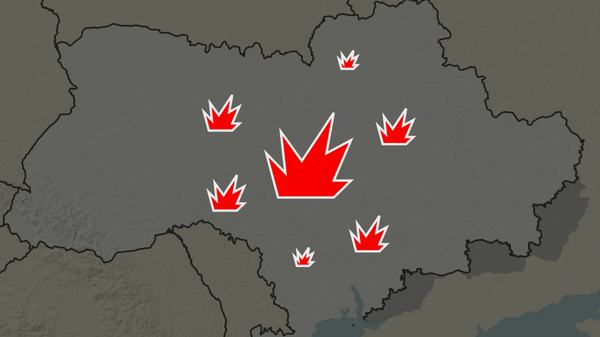 Ucrânia sofre ataques noturnos: confira o mapa das cidades atingidas - Sputnik Brasil