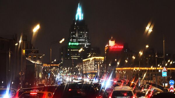 Tráfego de carros em Moscou, Rússia, foto publicada em 20 de janeiro de 2024 - Sputnik Brasil
