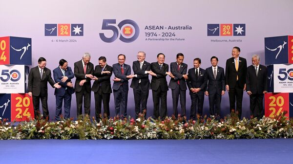Membros da ASEAN em cúpula na Austrália, 5 de março de 2024 - Sputnik Brasil