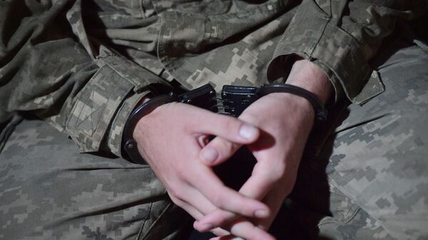 Um prisioneiro de guerra ucraniano capturado durante a operação militar especial russa na Ucrânia, na região russa de Zaporozhie - Sputnik Brasil