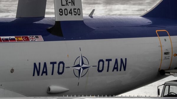 Uma aeronave do Sistema de Alerta e Controle Aerotransportado da OTAN (AWACS, na sigla em inglês) - Sputnik Brasil