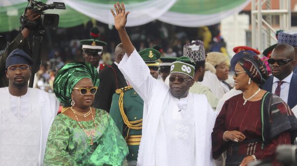 Presidente da Nigéria Bola Ahmed Tinubu, durante cerimônia de posse. Abuja, 29 de maio de 2023 - Sputnik Brasil