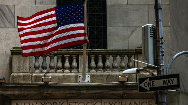 O prédio da Bolsa de Valores de Nova York (NYSE) é retratado em Wall Street, no bairro de Manhattan, em Nova York, em 20 de março de 2024 - Sputnik Brasil