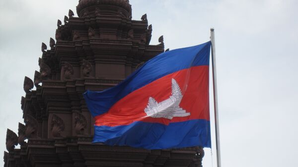 Bandeira do Camboja, foto de arquivo - Sputnik Brasil