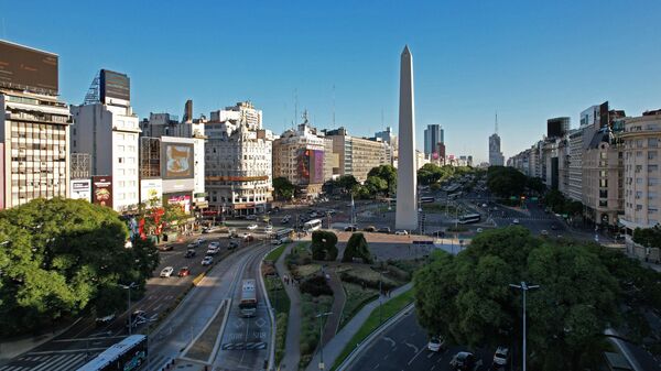 Vista aérea do centro de Buenos Aires - Sputnik Brasil
