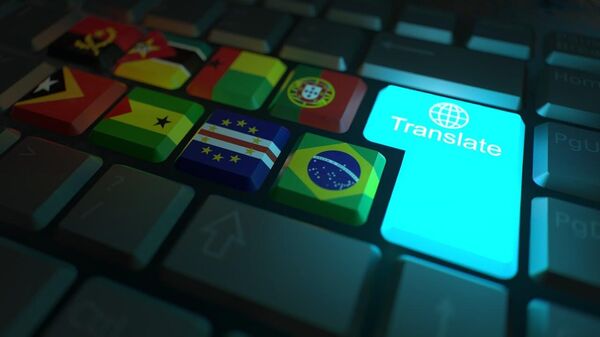 Bandeiras de países de língua portuguêsa representadas em teclado - Sputnik Brasil