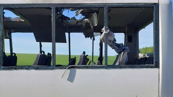Veículo destruído como resultado de um ataque de drones ucraniano à região russa de Belgorod, 6 de maio de 2024
 - Sputnik Brasil