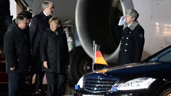 Angela Merkel em Moscou - Sputnik Brasil