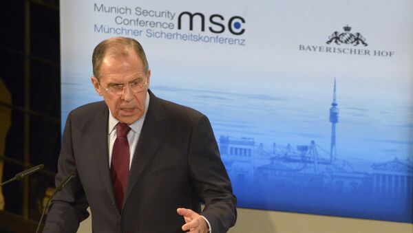 Ministro das relaçõe exteriores da Rússia Serguei Lavrov na 50ª Conferência de Segurança em Munique - Sputnik Brasil
