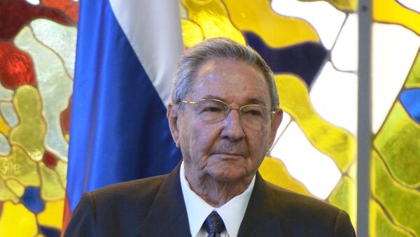 Raúl Castro durante a visita oficial de Putin à Cuba - Sputnik Brasil