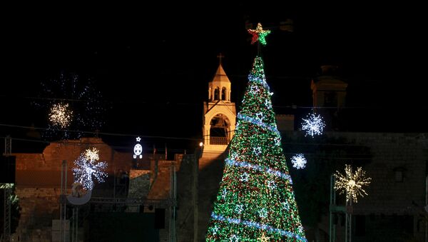 Árvore de Natal em Belém (foto de arquivo) - Sputnik Brasil