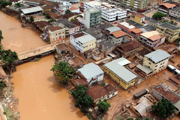 A cidade de Rio Casca é um dos locais mais castigados pela chuva no estado. - Sputnik Brasil
