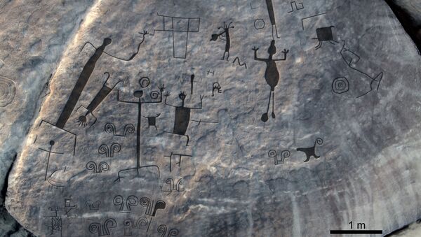 Pinturas rupestres dos Raudales de Atures, na Venezuela - Sputnik Brasil