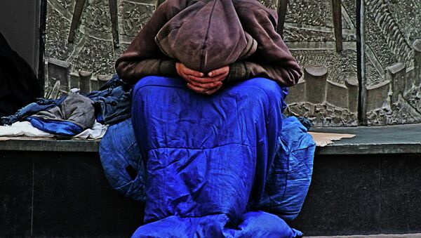 Homeless person in the UK - Sputnik Brasil