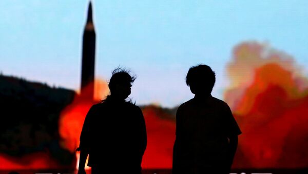 Lançamento de míssil balístico norte-coreano (foto de arquivo) - Sputnik Brasil