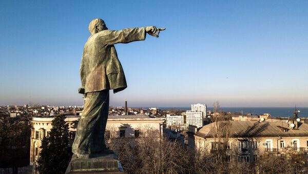 Monumento a Lenin na cidade de Sevastopol, na Crimeia - Sputnik Brasil