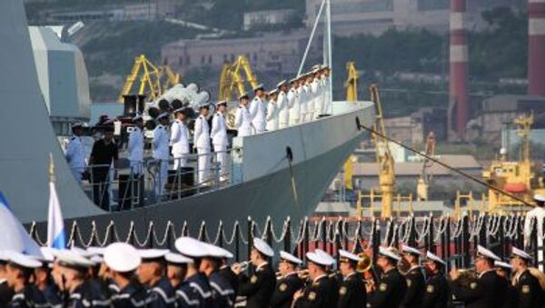 Os exercícios sino-russos Cooperação Naval 2015 em Novorossiysk, Rússia - Sputnik Brasil