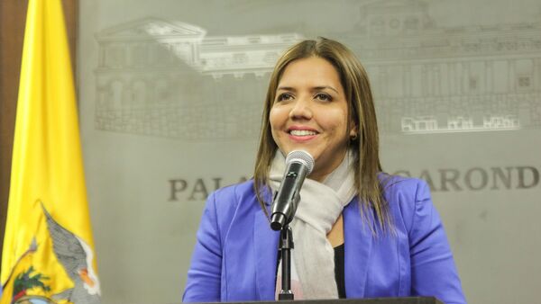 María Alejandra Vicuña, nova vice-presidente do Equador - Sputnik Brasil