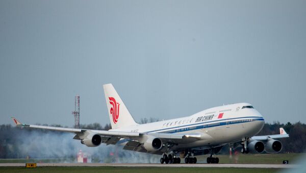 Avião de Air China utilizado para transportar o presidente chinês, Xi Jinping - Sputnik Brasil
