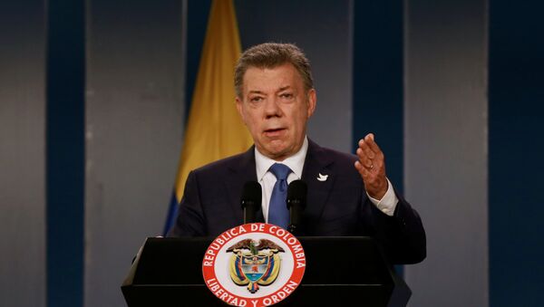 Presidente da Colômbia, Juan Manuel Santos - Sputnik Brasil