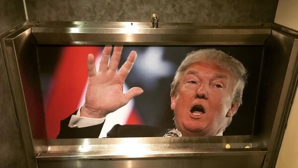 Donald Trump Urinals are all the range in some bars in the UK. - Sputnik Brasil