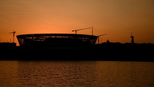 Estádio Volgograd Arena na cidade de Volgogrado, nas vésperas da Copa do Mundo 2018 na Rússia - Sputnik Brasil
