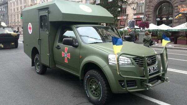 Ambulância ucraniana Bogdan-2251 (foto de arquivo) - Sputnik Brasil