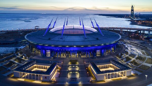 Estádio Sankt-Peterburg Arena em São Petersburgo, Rússia - Sputnik Brasil