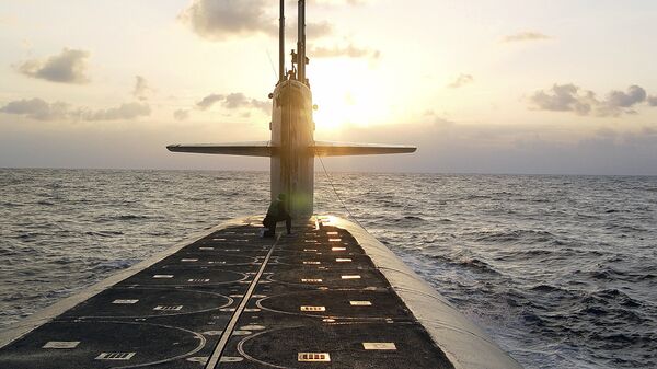 Submarino de míssil balístico da classe Ohio, USS Wyoming - Sputnik Brasil