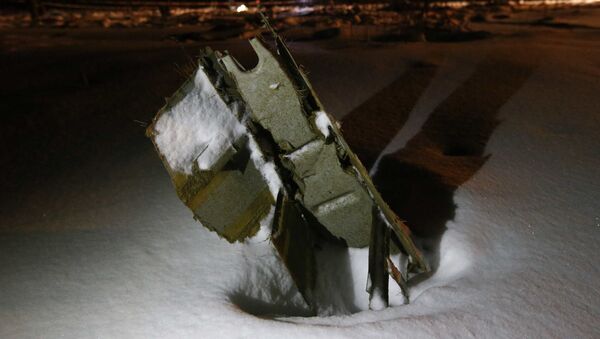 Destroços do An-148 caído em 11 de fevereiro perto de Moscou - Sputnik Brasil