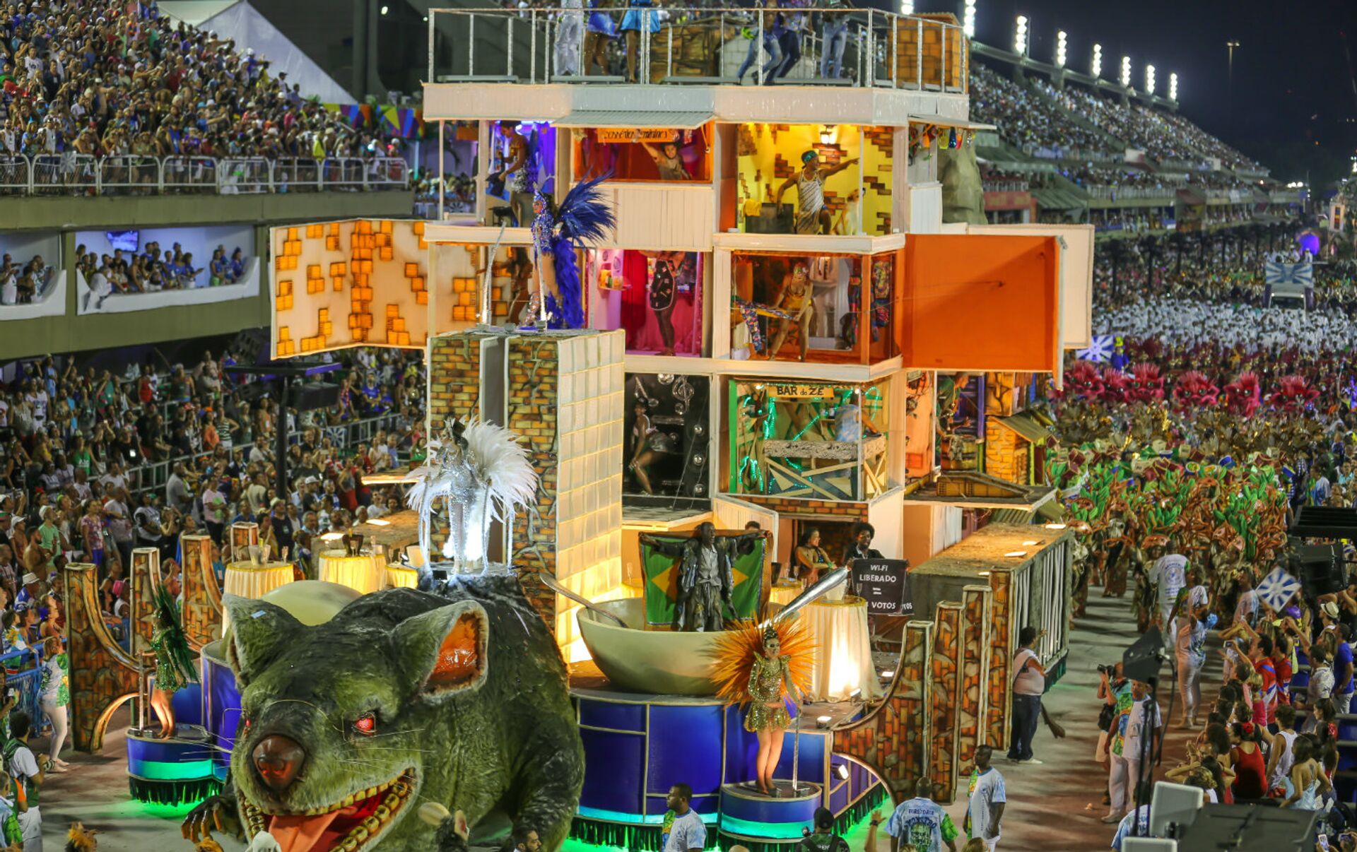 Beija-Flor terá rato gigante no Carnaval para representar