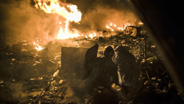 Situação na Praça da Independência de Kiev, conhecida como Maidan, em fevereiro de 2014 - Sputnik Brasil