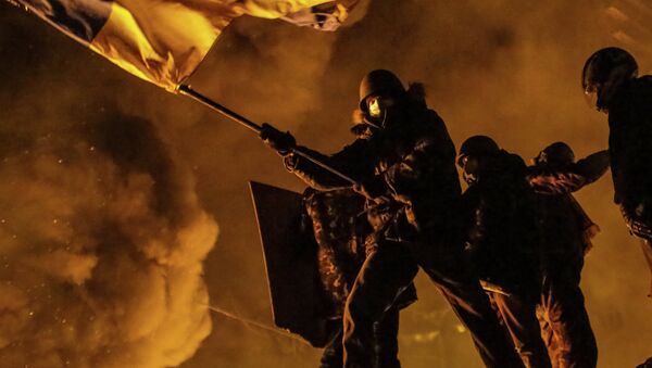 Confrontos em Kiev em 2014 - Sputnik Brasil
