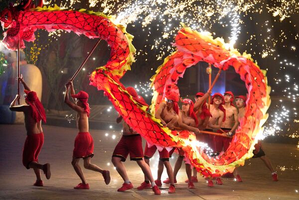 Festejos do Ano Novo Lunar em Pequim, na China - Sputnik Brasil