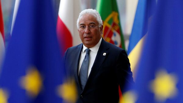 Primeiro-ministro de Portugal, António Costa, chega a reunião informal da UE em Bruxelas, 23 de fevereiro de 2018 - Sputnik Brasil