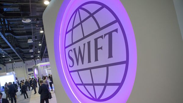 Logotipo da SWIFT (imagem de arquivo). - Sputnik Brasil