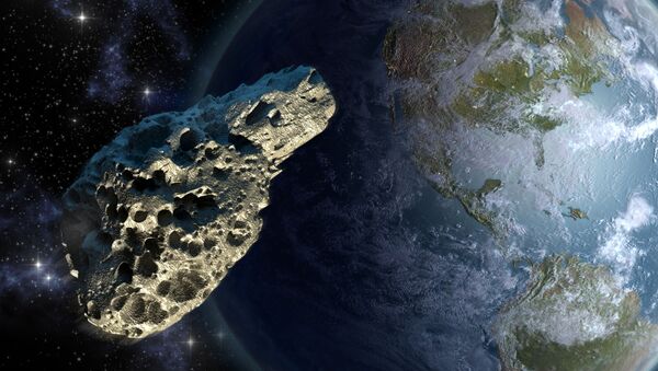 Asteroide se aproximando da Terra (imagem referencial)  - Sputnik Brasil