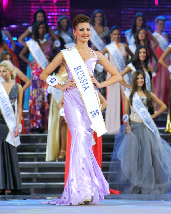 Anna Mezentseva, candidata russa ao Miss Terra 2007, durante o concurso de beleza Miss Intercontinental 2009 - Sputnik Brasil
