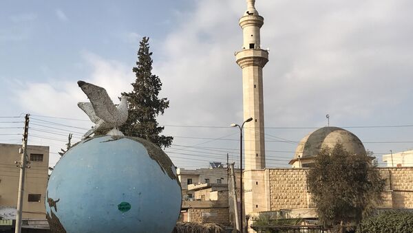 Praça central da cidade síria de Afrin (foto de arquivo) - Sputnik Brasil