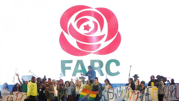 Ato da FARC em Bogotá. - Sputnik Brasil